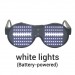 Beyaz Led Işıklı Pilli Parti Gözlüğü Kablosuz Yılbaşı Düğün Eğlence