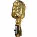 Doppler Rt-65 Nostaljik Retro Mikrofon Elvis Mikrofon Gold Altın-Çantalı