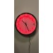 Eclips Kırmızı Led Işıklı 30 Cm Duvar Saati Metal Çerçeveli Cl30Kr