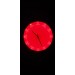 Eclips Kırmızı Led Işıklı 30 Cm Duvar Saati Metal Çerçeveli Cl30Kr