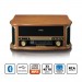 Lenco Classic Phono Tcd-2571 Retro Pikap Bluetooth Usb Dab+/Fm Radyo Cd Kaset Ahşap Plak Çalar