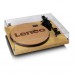 Lenco Lbt-335 Ba Bluetoothlu Bambu Gövdeli Ortofon 2M Kırmızı Kartuşlu Pikap Plak Çalar