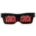 Smart Led Glasses Kırmızı Led Işıklı Parti Gözlüğü Kablosuz Uygulamalı Eğlence Parti Hj-Lrg02
