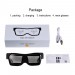 Smart Led Glasses Kırmızı Led Işıklı Parti Gözlüğü Kablosuz Uygulamalı Eğlence Parti Hj-Lrg02