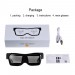 Smart Led Glasses Pembe Led Işıklı Parti Gözlüğü Kablosuz Uygulamalı Eğlence Parti Hj-Lrg02