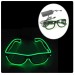 Yeşil Led Parti Gözlüğü Led Işıklı Pilli Yılbaşı Düğün Eğlence Uv400 Neon Parti Gözlüğü Hj-Lpg-01