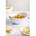 Akrilik Barok Beyaz Orta Boy Oval Meyve & Salata Kasesi & Karıştırma Kabı / 1,6 Lt  (Cam Deği̇ldi̇r)