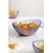 Akrilik Barok Lacivert Orta Boy Oval Meyve & Salata Kasesi & Karıştırma Kabı / 1,6 Lt  (Cam Deği̇ldi̇r)