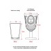 Akrilik Füme 6'Lı Kadeh & Su Meşrubat Kahve Yanı Bardağı 450 Ml ( Cam Değildir )