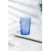 Akrilik Mavi Tekli Kısa Bardak & Su Meşrubat Kahve Yanı Bardağı 400 Ml ( Cam Değildir )