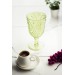 Akrilik Yeşil Tekli Kadeh & Su Meşrubat Kahve Yanı Bardağı 450 Ml ( Cam Değildir )