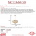 Eray Aydınlatma Mc133-600 Gold Ledli Kristal Avize