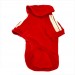 Kırmızı Adidog Kapşonlu Sweatshirt, Orta Ve Büyük Irklar İçin