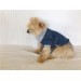 Laci̇vert Gri̇ Polo Yaka Tişört Summer T Köpek Kıyafeti,Elbisesi