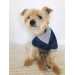 Laci̇vert Gri̇ Polo Yaka Tişört Summer T Köpek Kıyafeti,Elbisesi