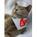 Love You Kedi Bandana, Fular, Kedi Kıyafeti Kedi Elbisesi, Kedi Tasması