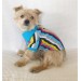 Mavi̇ Gökkuşaği Polo Yaka Tişört Summer T Köpek Kıyafeti,Elbisesi