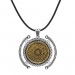 Hüsn-I Hat "İnşirah Suresi" Yazılı İp Zincirli 925 Ayar Gümüş Madalyon