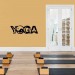 Meditasyon Yin Yang Yoga Silüeti Duvar Sticker, Çıkartma