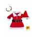 Bav Butik Ayvitrin Noel Yılbaşı Kostümü Elbisesi Kırmızı