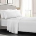 Tek Kişilik Yastıklı Pikeli Yatak Nevresim Takımı Çeyiz Seti %100 Pamuk Beyaz Otel Tipi 63 Tel