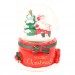 Merry Chri̇stmas Noel Baba Tasarim Büyük Boy Motorlu Işikli Kar Küresi̇