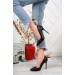 Kadin 10 Cm  İnce Topuklu Si̇vri̇ Burun Brt 101 Sti̇letto Ayakkabi