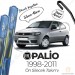 Rbw Hybri̇d Fiat Palio 1998 - 2011 Ön Silecek Takımı - Hibrit