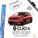 Rbw Renault Clio 4 2012 - 2020 Arka Silecek