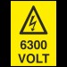 6300 Volt Uyarı Levhası