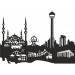 Ankara Şehri̇ Si̇lueti̇ Folyo Sti̇cker