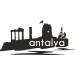 Antalya Şehri̇ Si̇lueti̇ Folyo Sti̇cker