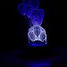 Balon Tutan Ayı Görselli 3D Lamba