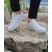 Bestof 041 Beyaz Sneaker Düz Taban Spor Ayakkabı