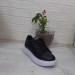 Bestof 150 Siyah-Beyaz Fuspetli Sneaker Düz Taban Spor Ayakkabı