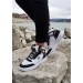 Dunlop 2238 Beyaz-Siyah, Fuspetli Ortapedik Boğazlı Basket Spor Ayakkabı