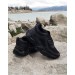 Dunlop 2323 Siyah Renk Fuspetli Kalın Taban Spor Ayakkabı
