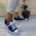 Fiyra 554 Kot Mavi Kısa Unisex Sneaker Keten Spor Ayakkabı