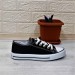 Fiyra 554 Siyah-Beyaz Kısa Unisex Sneaker Keten Spor Ayakkabı