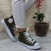Fiyra 555 Haki Uzun Unisex Sneaker Keten Spor Ayakkabı