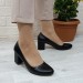 Fiyra 7028 Siyah 5Cm Kare Topuklu Bayan Stiletto Ayakkabı