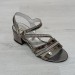 Fiyra 9004 Platin Taşlı Kız Çocuk Abiye Topuklu Sandalet Ayakkabı