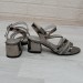 Fiyra 9004 Platin Taşlı Kız Çocuk Abiye Topuklu Sandalet Ayakkabı