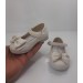 Fiyra Beyaz Taşlı Kurdaleli El Yapımı Ortopedik İlk Adım Bebe Babet