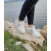 Lumberjack Lılıan, Beyaz Renk Kalın Tabanlı Ortapedik Spor Ayakkabı