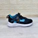 M.p One 232-3105 Siyah Mavi Cırtlı Fuspetli Erkek Çocuk Spor Ayakkabı