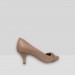 Hobby 22427 Taşlı Deri Kadın Stiletto Ayakkabı