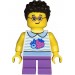 Lego Minifigür Creator Child - Girl, White Collared Shirt With Fruit Twn471