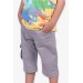Erkek Çocuk Breeze Şort Basic Füme Soft Giyim (1-4 Yaş)