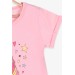 Kız Çocuk Tişört Unicorn Somon Soft Giyim (2-6 Yaş)